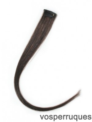 Agrafe droite moderne de cheveux de Remy de Brown dans des prolongements de cheveux
