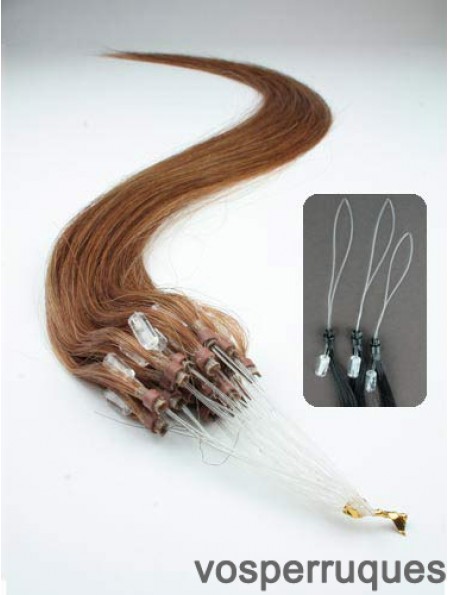 Discount Auburn Straight Micro Loop Ring Hair Extensions