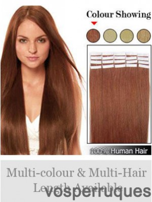 Ruban de cheveux humains Remy idéal droit Auburn dans les extensions de cheveux