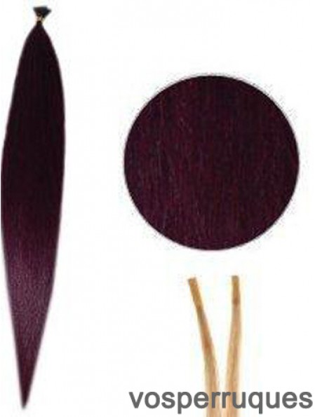 Red Straight Stick / I Tip Hair Extensions