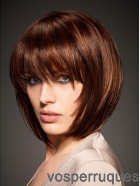 Cheveux humains Style droit Longueur de menton Bobs Cut