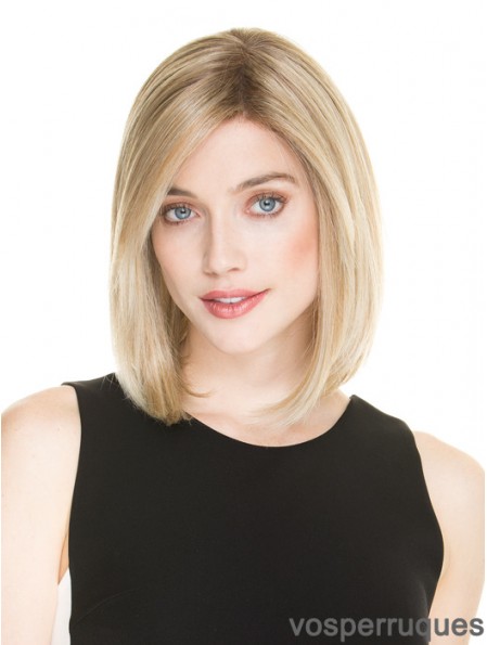 Bob coupe perruques femmes 100% attaché à la main couleur blonde longueur d'épaule