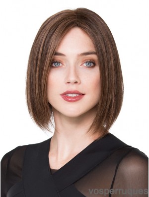 Bob Perruques de cheveux humains Couleur marron Longueur de menton Bobs Cut