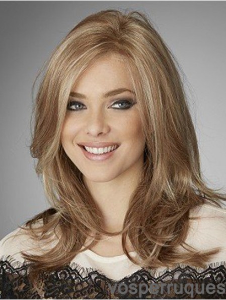 Tendance Blonde Ondulée Longue Remy Cheveux Humains Avant de Lacet Perruques