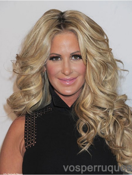 Perruques Pop Par Kim Zolciak Style Bouclé Longue Couleur Blonde