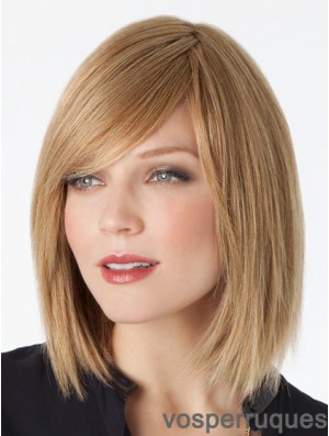 Lace Front épaule longueur droite blonde tendance Bob perruques