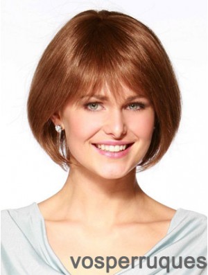 De vrais cheveux Bob perruque Remy Human Bobs coupe la longueur de menton de style droit