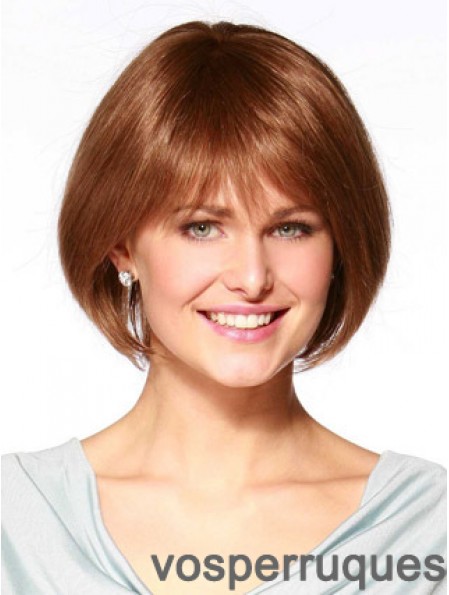 De vrais cheveux Bob perruque Remy Human Bobs coupe la longueur de menton de style droit