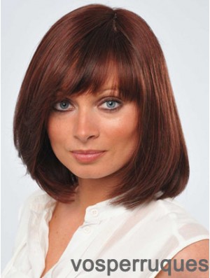 12 inch Fabulous Red Bobs Monofilament Wigs