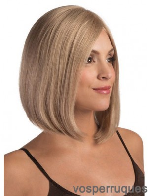 Lace Front Chin Length Straight Blonde Fashionable Bob Wigs