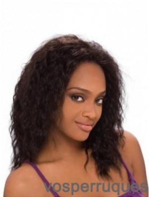Perte de cheveux afro-américaine avec couleur Auburn humaine Remy Lace Front
