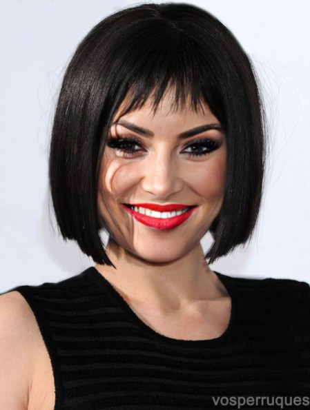 10 pouces coiffures noir menton longueur droite Bobs Jessie J perruques