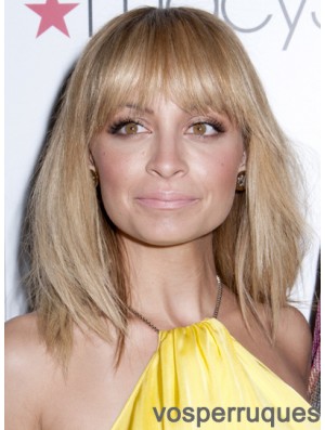 Nicole Richie Wigs Shoulder Length Lace Front With Bangs