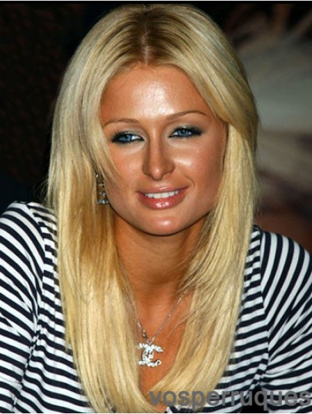 Paris Hilton Wig 100% Remy attaché couleur blonde humaine