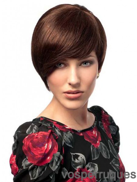 Bobs Hairstyles Straight Auburn Perruques de cheveux courts