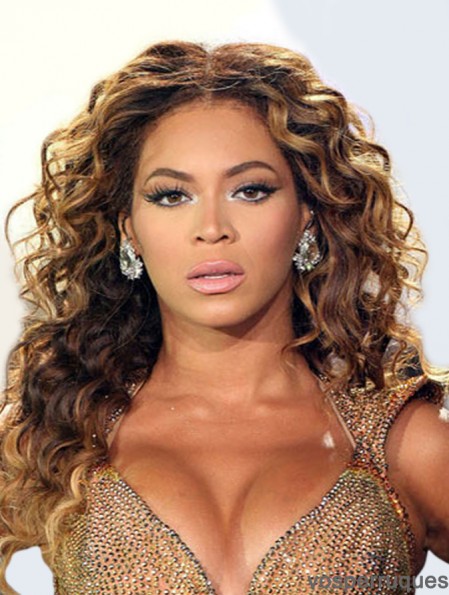 Brazilian Remy Hair Beyonce Curly Style Wigs With Lace Front
