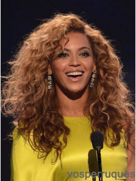 Brésilien Remy Auburn Capless Long Kinky Layered Beyonce Afro Perruques de cheveux humains pour les femmes afro-américaines