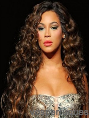 Cheveux brésiliens capless bouclés longs Auburn Beyonce Curli Remi