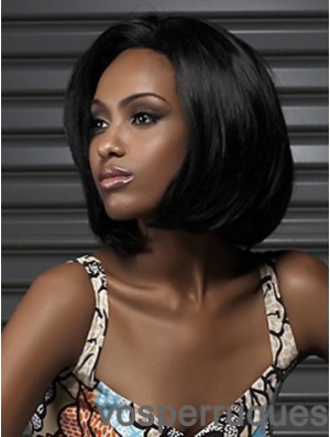 Les bobs de couleur noire classique coupent des perruques de longueur de menton pour les femmes afro-américaines
