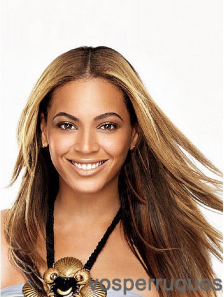 Perruque pleine de dentelle vierge sans colle de cheveux vierges péruviens de Beyonce