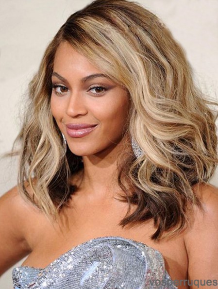 Longueur d'épaule Ondulé Layered Lace Front 14  inchFabuleux Beyonce Perruques