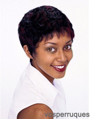 Perruques courtes pour les femmes afro-américaines bouclés style Auburn Bobcuts de couleur