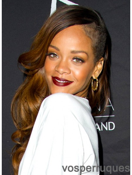 Cheveux brésiliens bruns ondulés sans cheveux Rihanna de 26  inch