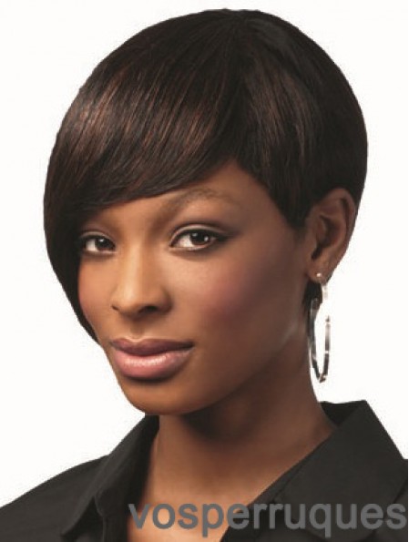 Bobs Brown Capless Cheveux Raides Courts Raides Pour Femme Noire UK