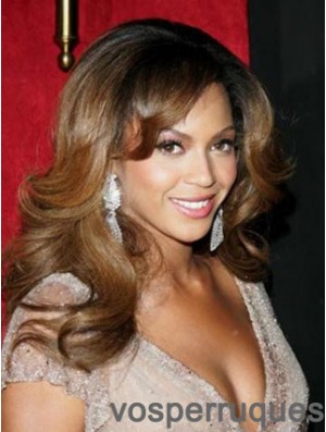 Perruques Beyonce Knowles longues en dentelle à la mode ondulée en couches longues