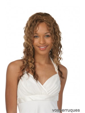 Layered Good Curly Auburn Longs Cheveux Humains Avant de Lacet Perruques