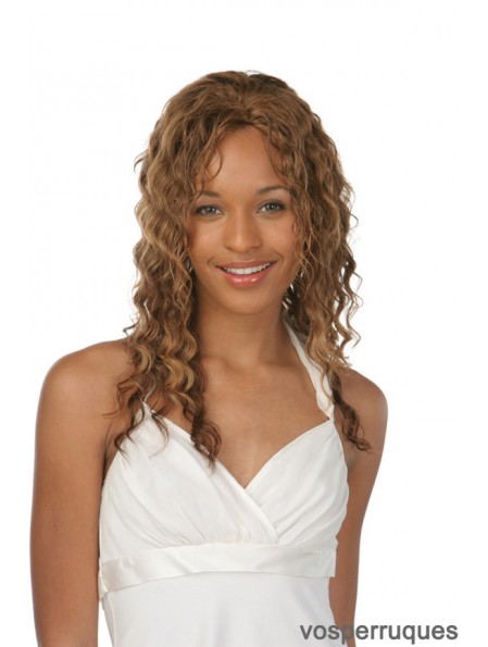 Layered Good Curly Auburn Longs Cheveux Humains Avant de Lacet Perruques