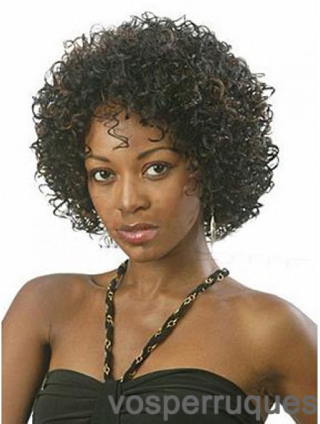 Nouvelles perruques crépues de longueur de menton de 10 pouces pour les femmes noires