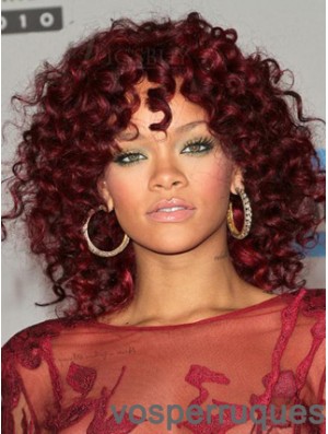 Rouge 14 pouces capless afro-américain bouclés Bob perruques pour les femmes noires