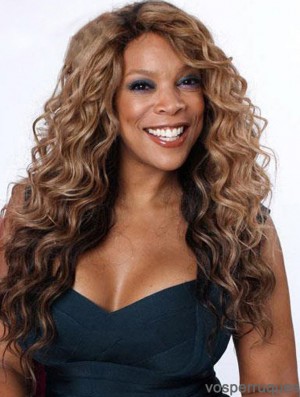 Wavy Brown 22 pouces Sleek Wendy Williams perruques