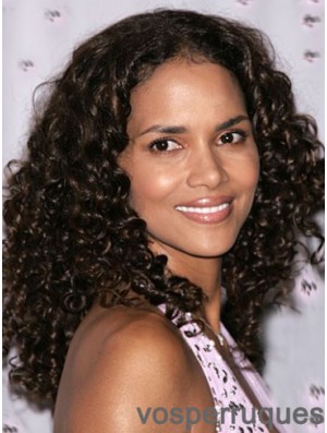 Halle Berry Style Perruques Longue Couleur Noire Kinky Style
