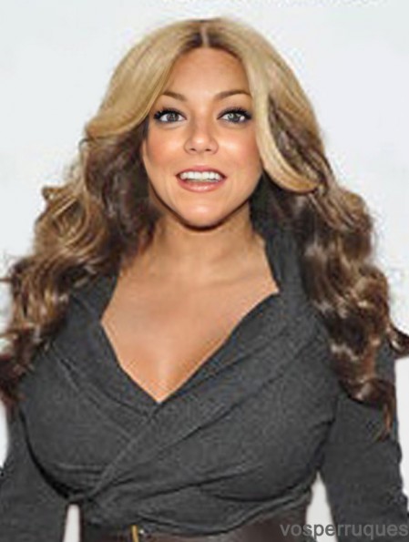 Sans Frange Wavy Ombre / 2 Tone 22 pouces Perruques Wendy Williams Adaptées