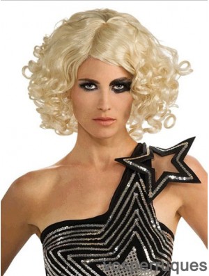 12 pouces de longueur de menton incroyable perruques bouclées de Lady Gaga Bobs