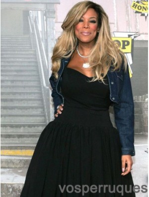 Layered Wavy Blonde 18 pouces populaires Wendy Williams perruques