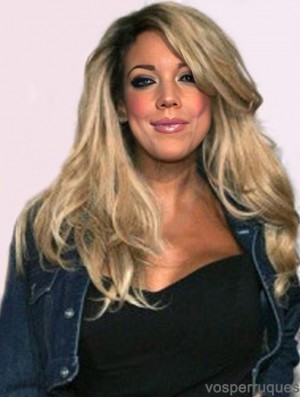 Layered Wavy Blonde 18 pouces populaires Wendy Williams perruques