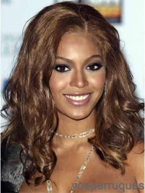 Perruques Beyonce Longues Ondulées Sans Frange Avant De Lacet 16 Pouces Élégantes