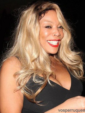 Sans Frange Blonde Ondulée 20 pouces Idéal Wendy Williams Perruques