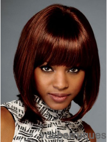 Lace Front Chin Longueur Droite Auburn Bob Perruques Pas Cher