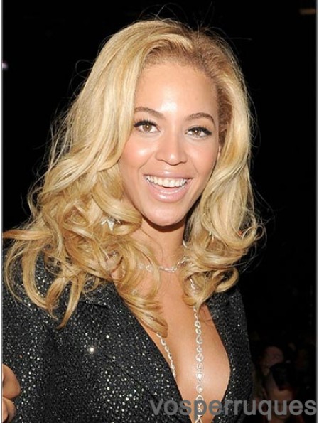 Longueur d'épaule ondulée sans frange avant de lacet perruques Beyonce modernes de 14 pouces