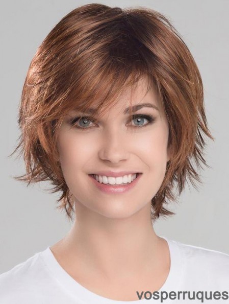 Auburn Beautiful Wavy Short Synthetic Bob Perruques