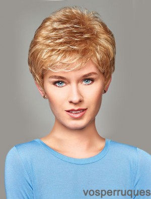 Acheter Synthetic With Capless Short Length Blonde Color