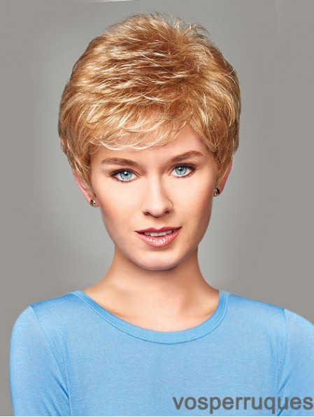 Acheter Synthetic With Capless Short Length Blonde Color
