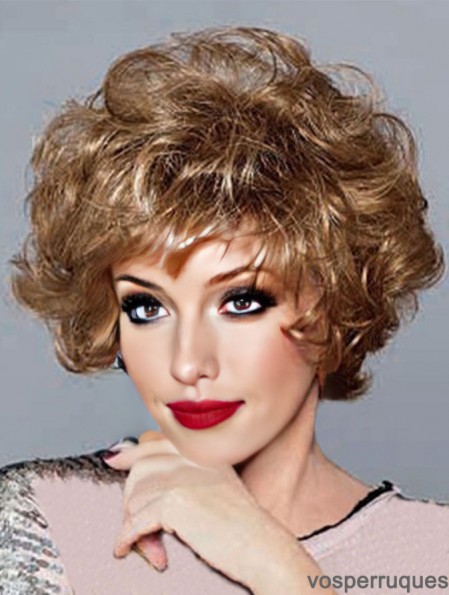 Curly Blonde Perfect Short Classic Perruques