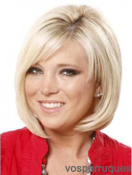 Lace Front Chin Longueur Straight Blonde Online Bob Perruques
