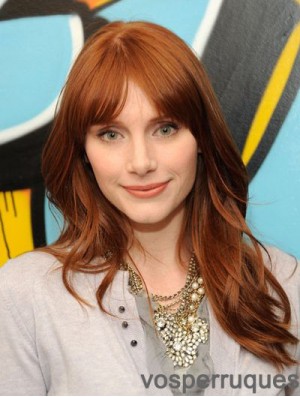 Great Auburn Long Straight 18 pouces avec Bangs Jessica Chastain perruques