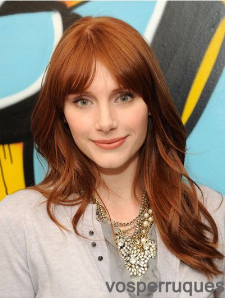 Great Auburn Long Straight 18 pouces avec Bangs Jessica Chastain perruques